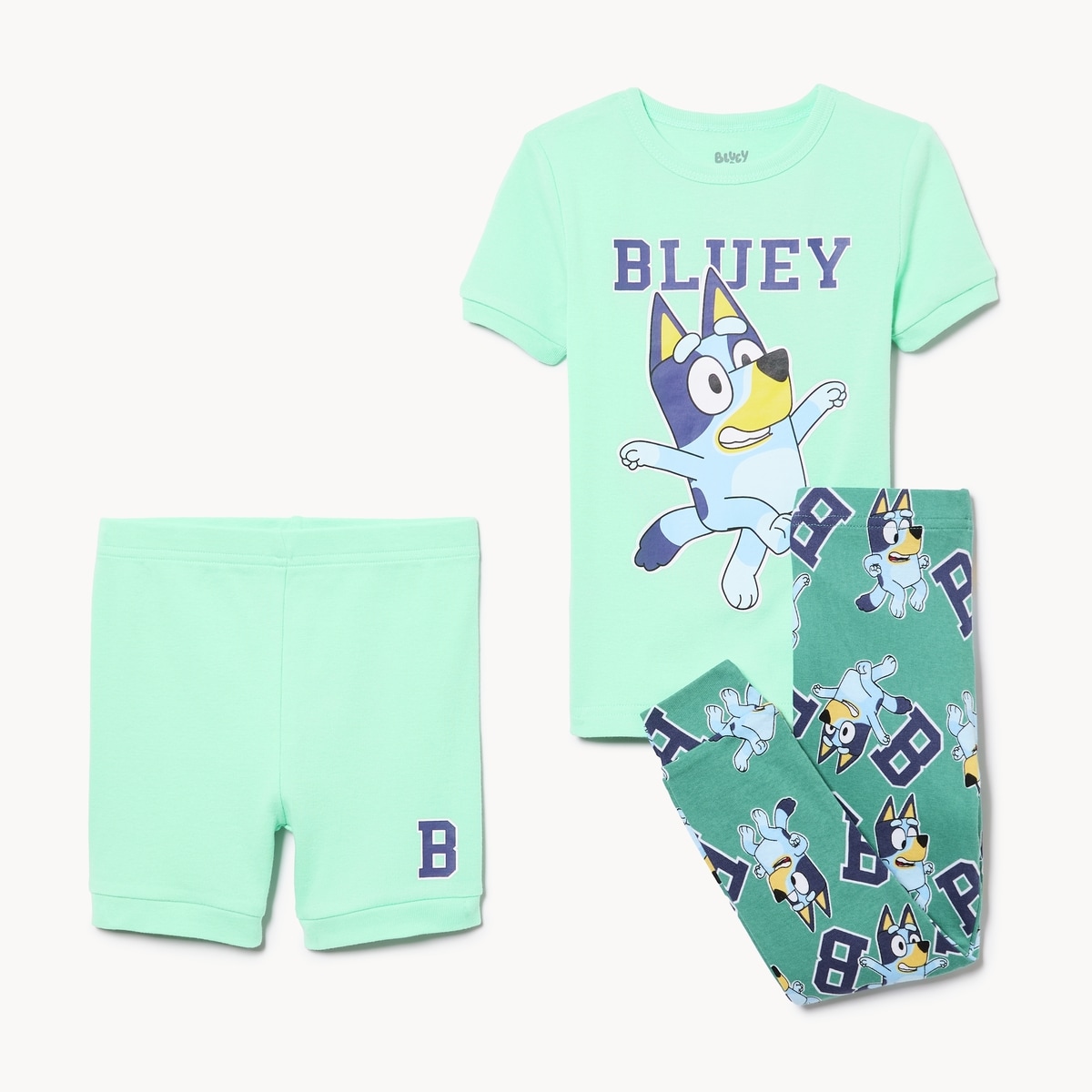 Toddler Boys' Bluey Sleep Set - Green