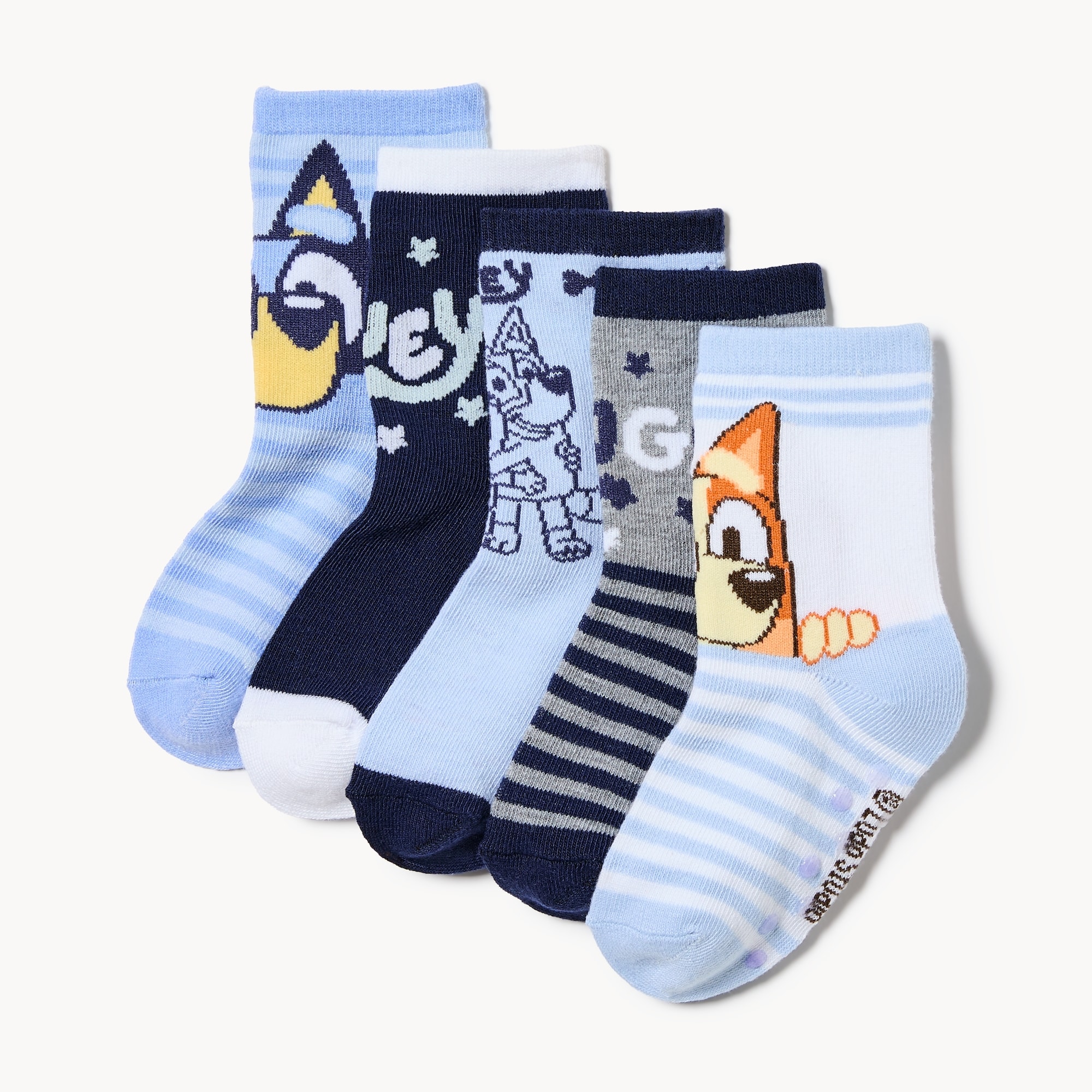 Toddler Boys' Bluey 5-Pack Crew Socks