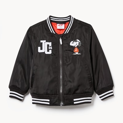 Toddler Peanuts Bomber Jacket - Black