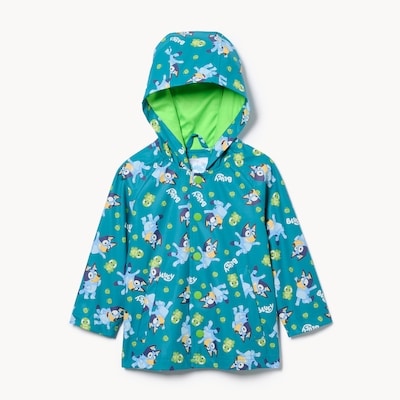 Toddler Boys' Bluey Raincoat - Blue