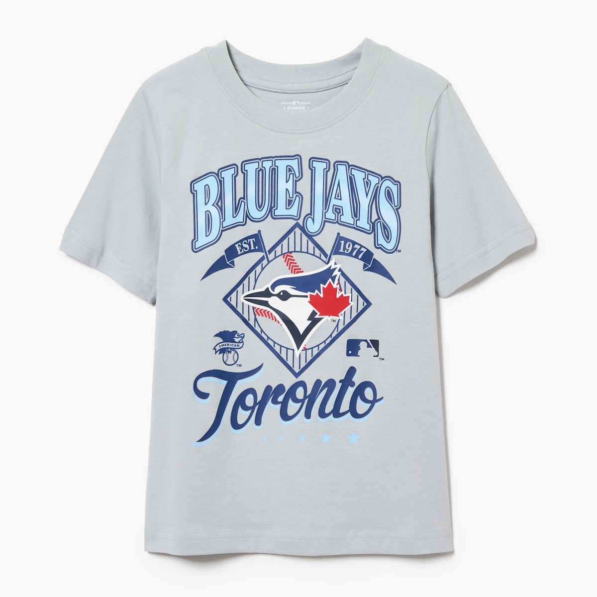 Toddler Boys' MLB Toronto Blue Jays T-Shirt - Grey
