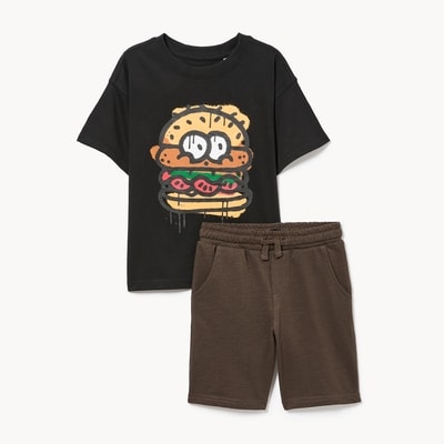Ens. t-shirt Silver Jeans, petits garçons - Noir