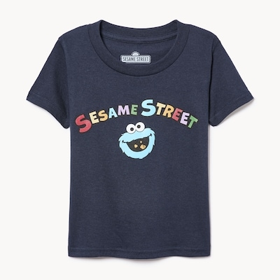 T-shirt Cookie Monster de Sesame Street, garçons - Marine