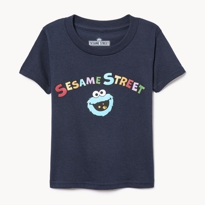 Toddler Boys' Sesame Street Cookie Monster T-Shirt - Navy