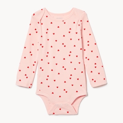 Baby Girls' Printed Bodysuit - Pale Pink