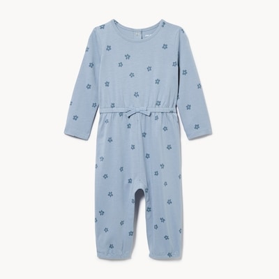 Baby Girls' Printed Romper - Powder Blue
