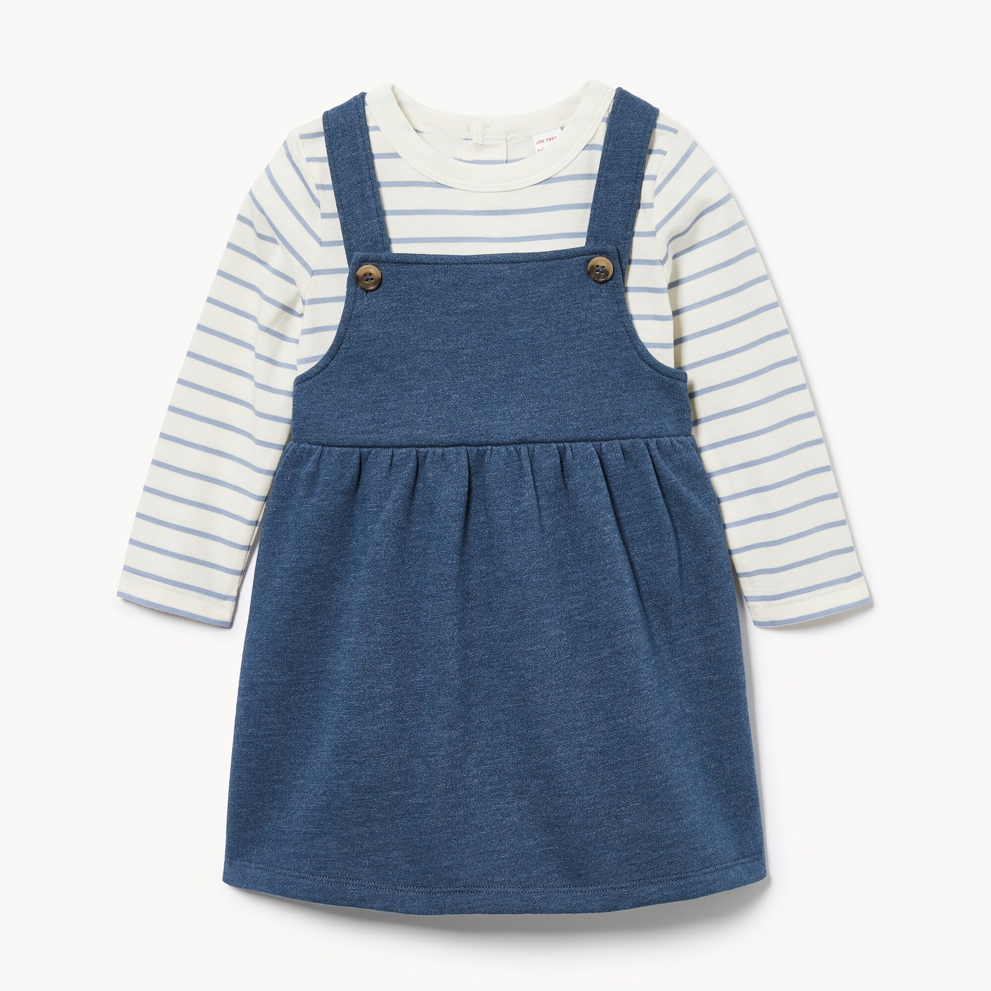 Ensemble avec robe chasuble pour bébés filles