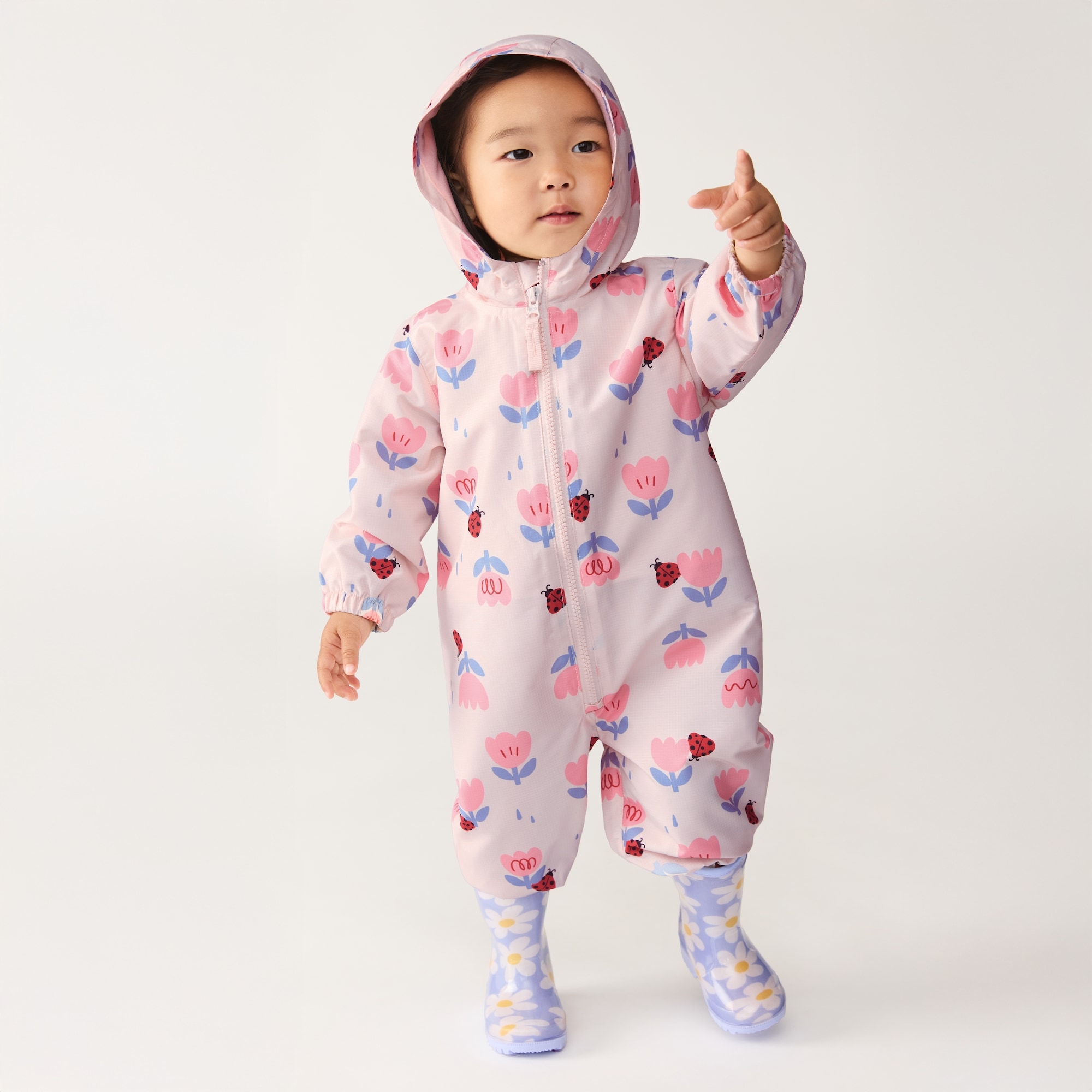 Combinaison de pluie imprimée pour bébés filles