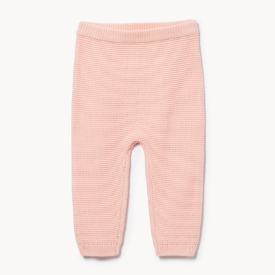 Pantalon en coton pour bébés filles - Rose pâle