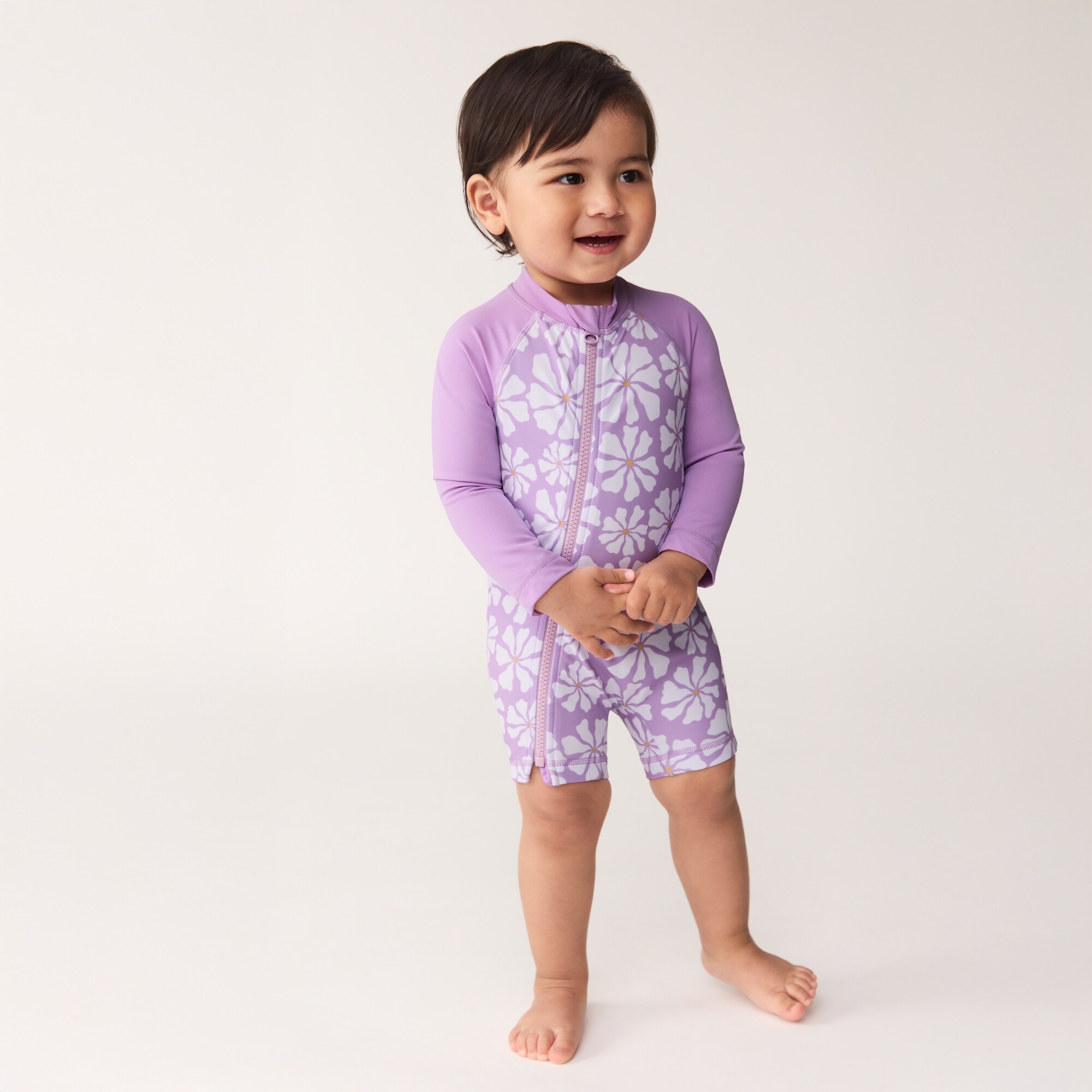 Baby Girls' Rash Guard Swimsuit