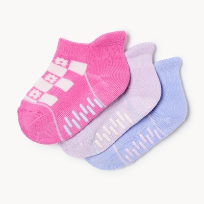 Ens. de 3 paires de socquettes pour bébés filles - Assorties