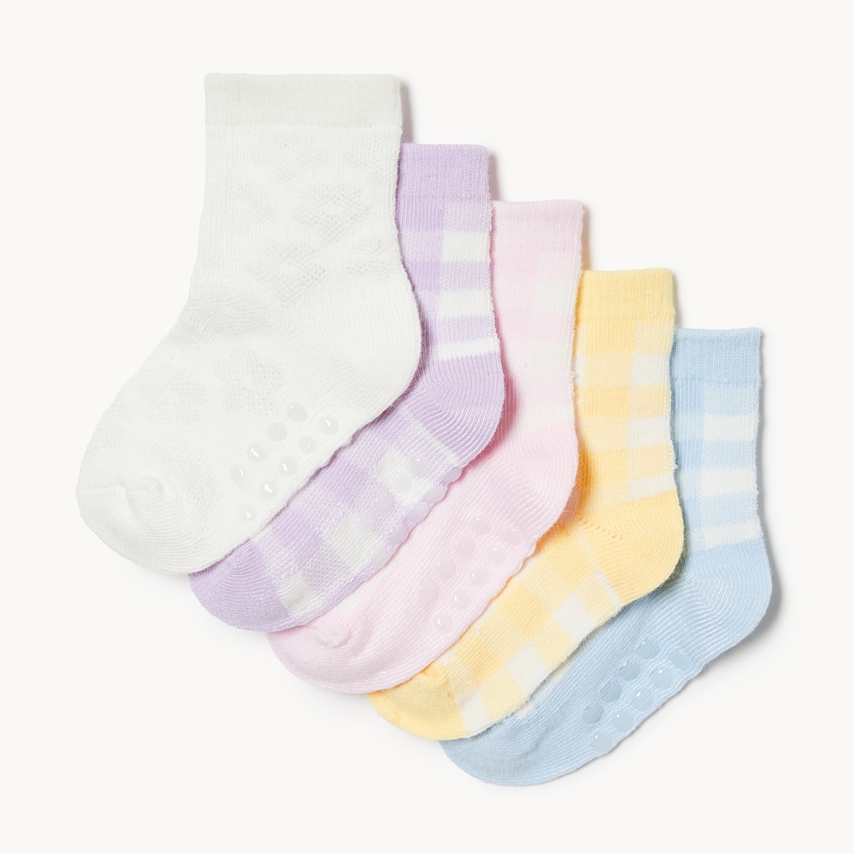 Ens. de 5paires de chaussettes tube, bbs filles