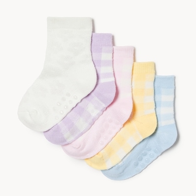 Joe Fresh Baby Girls' 5-Pack Crew Socks 1 ea, $8.00/1ea