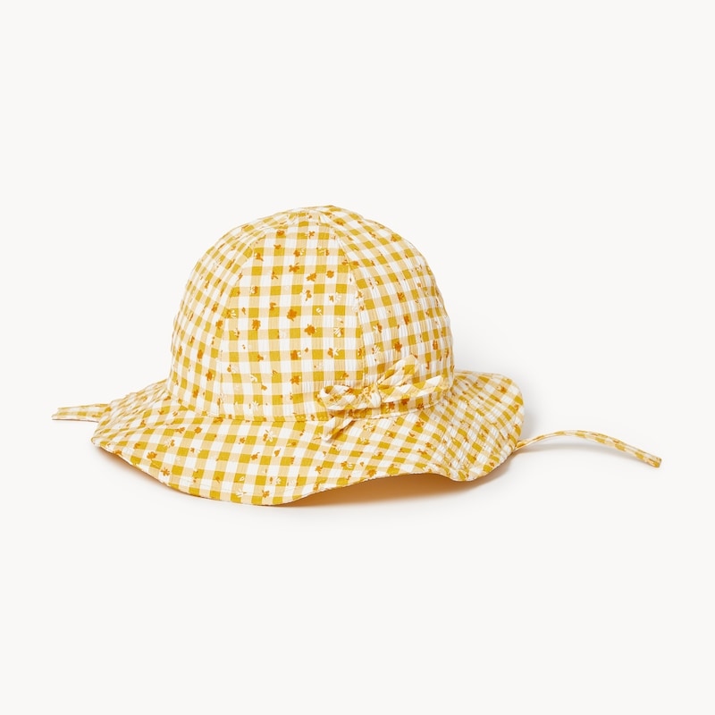 Baby Girls' Gingham Bucket Hat