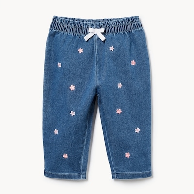 Joe Fresh Pantalon brodé en denim pour bébés filles 1 ea, 16,00 $/1ch