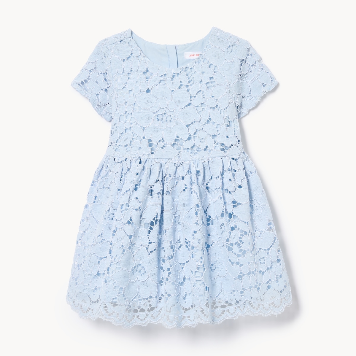 Baby Girls' Lace Dress - Pale Blue