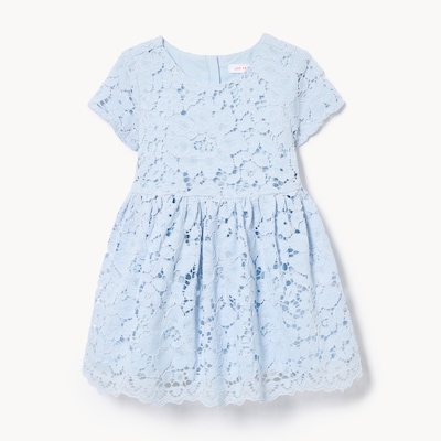 Baby Girls' Lace Dress - Pale Blue