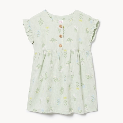 Baby Girls' Printed Dress - Pale Green