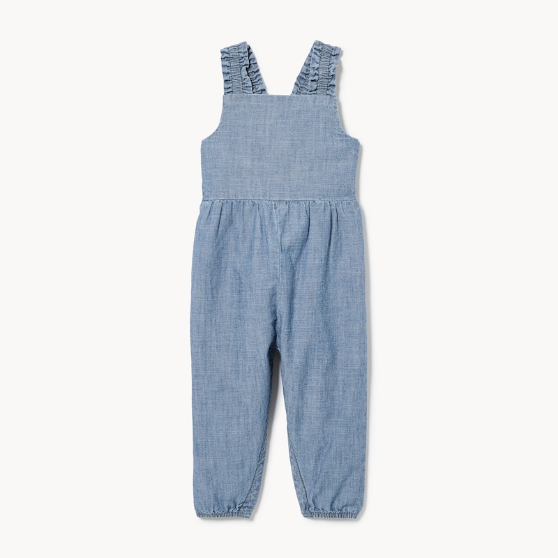 Baby Girls' Chambray Romper