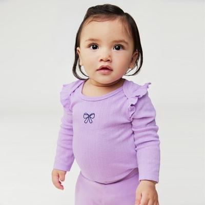 Joe Fresh Baby Girls' Ruffled Trim Bodysuit 1 ea, $12.00/1ea