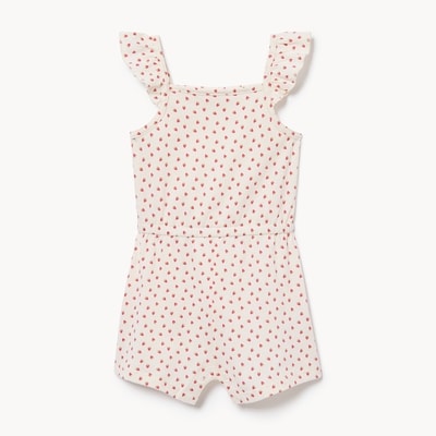 Baby Girls' Printed Romper - Off White