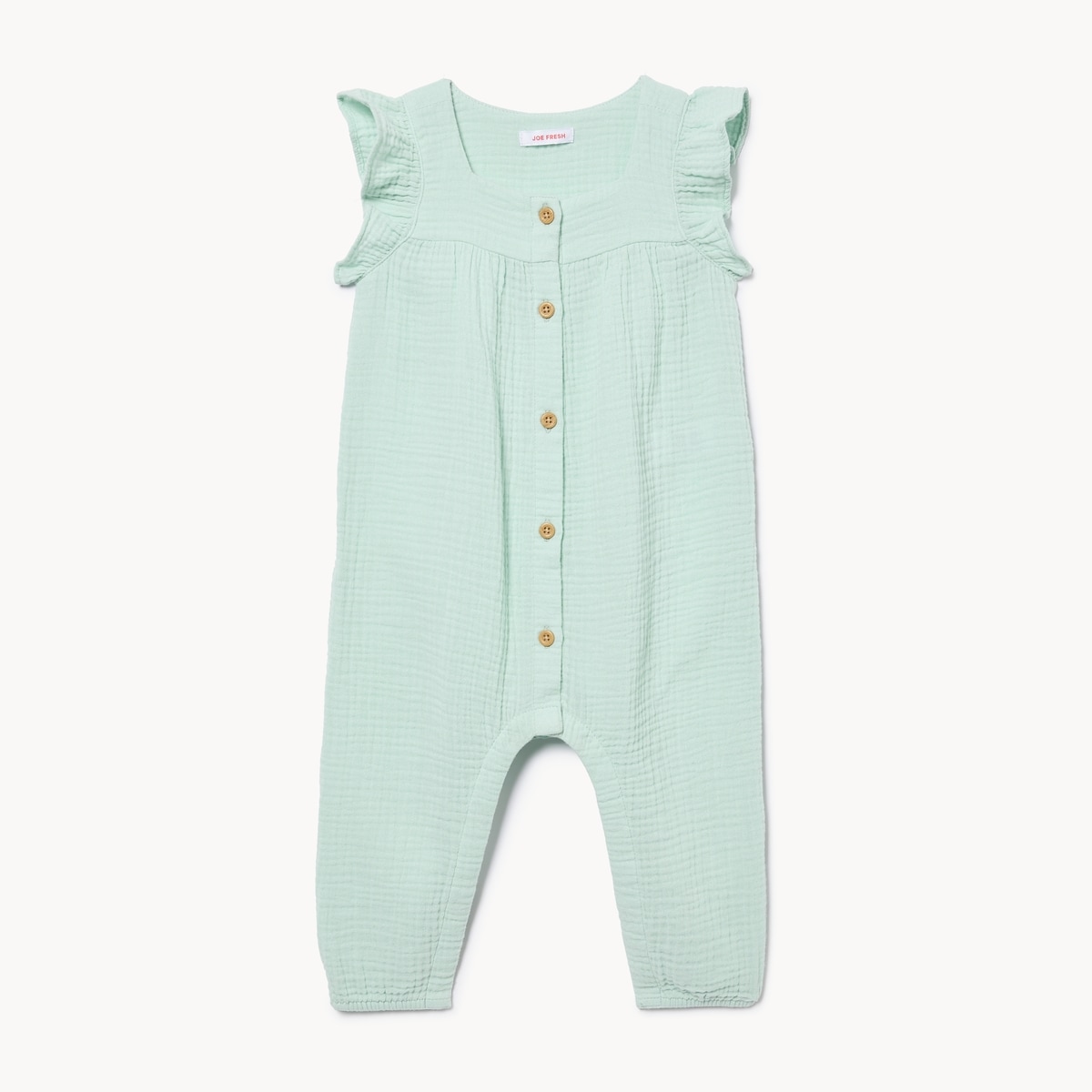Baby Girls' Gauze Romper - Powder Blue