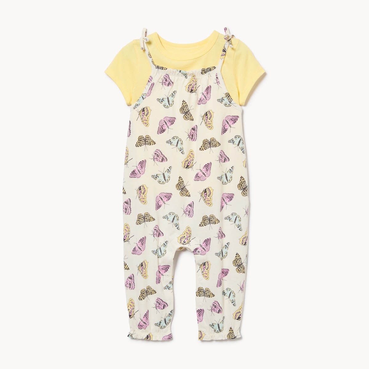Baby Girls' Romper Set - Off White