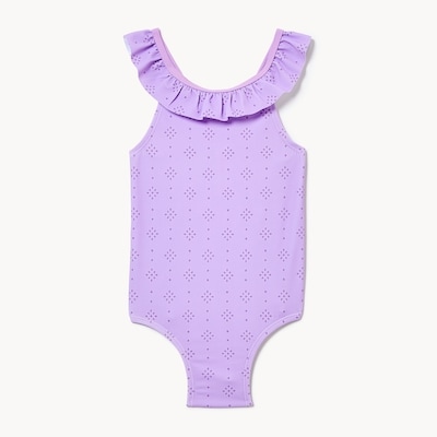 Maillot de bain à volants pour bébés filles - Lilas