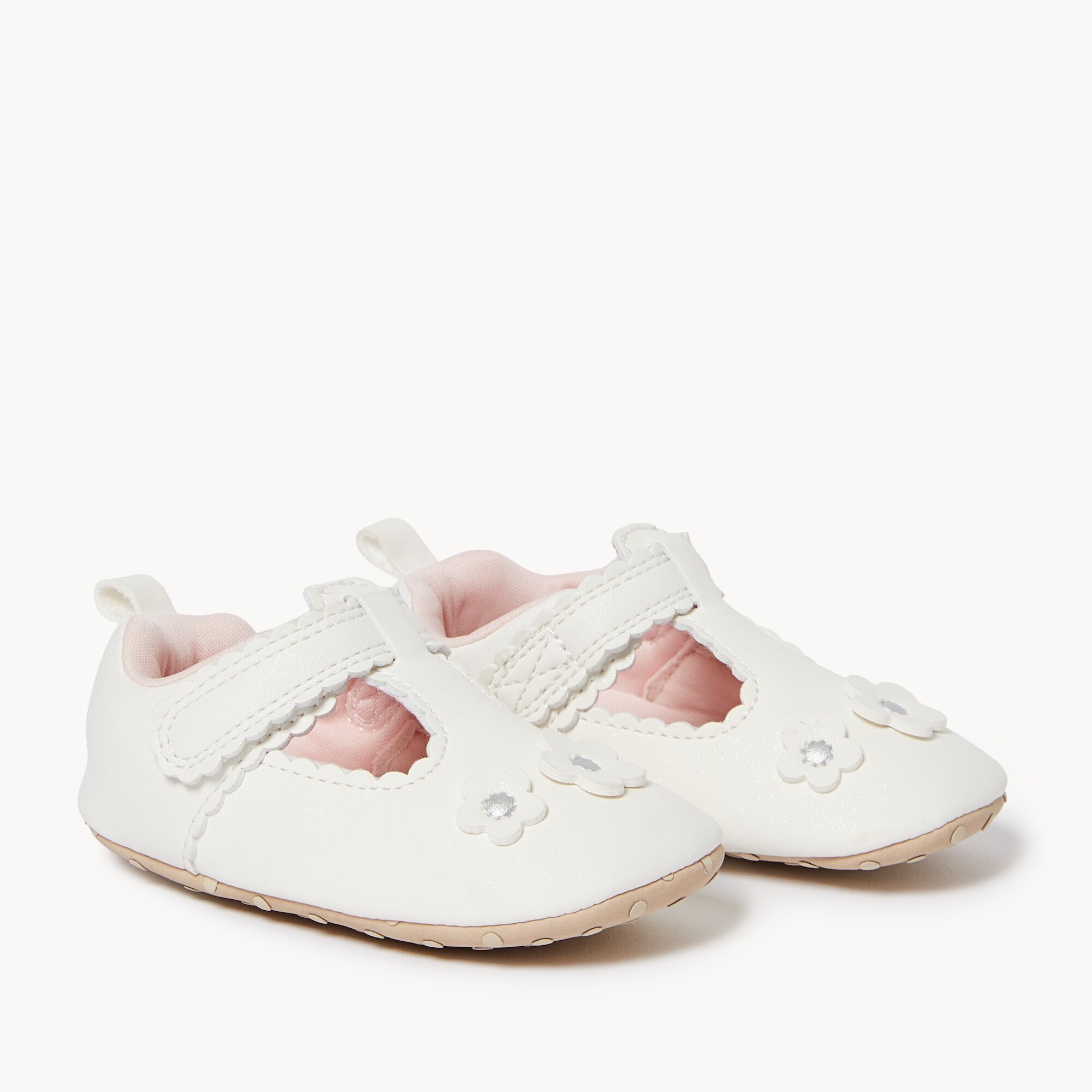 chaussures de bébé⸝⸝⸝⸝♡BOX付 Chaussures Charles IX à fleurs pour bébés filles in Blanc from Joe