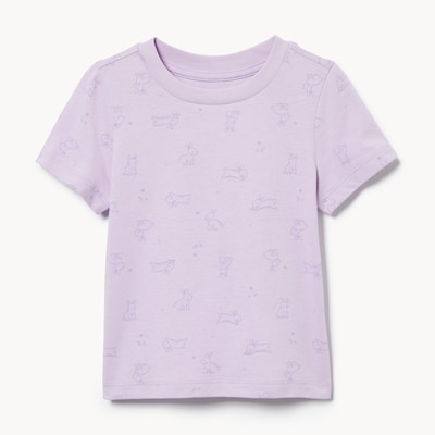 T-shirt imprimé pour bébés - Lilas Pastel