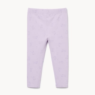 Legging imprimé pour bébés filles - Lilas Pastel