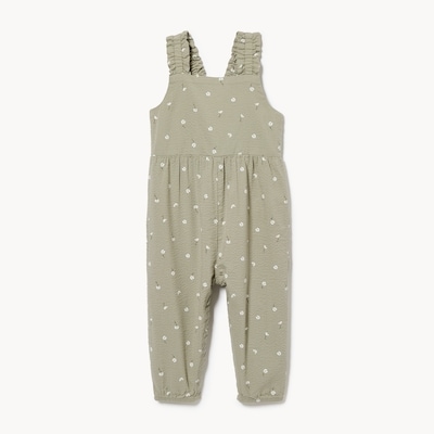 Baby Girls' Printed Romper - Khaki Green