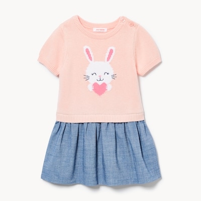 Joe Fresh Baby Girls' Gathered Knit Dress 1 ea, $22.00/1ea