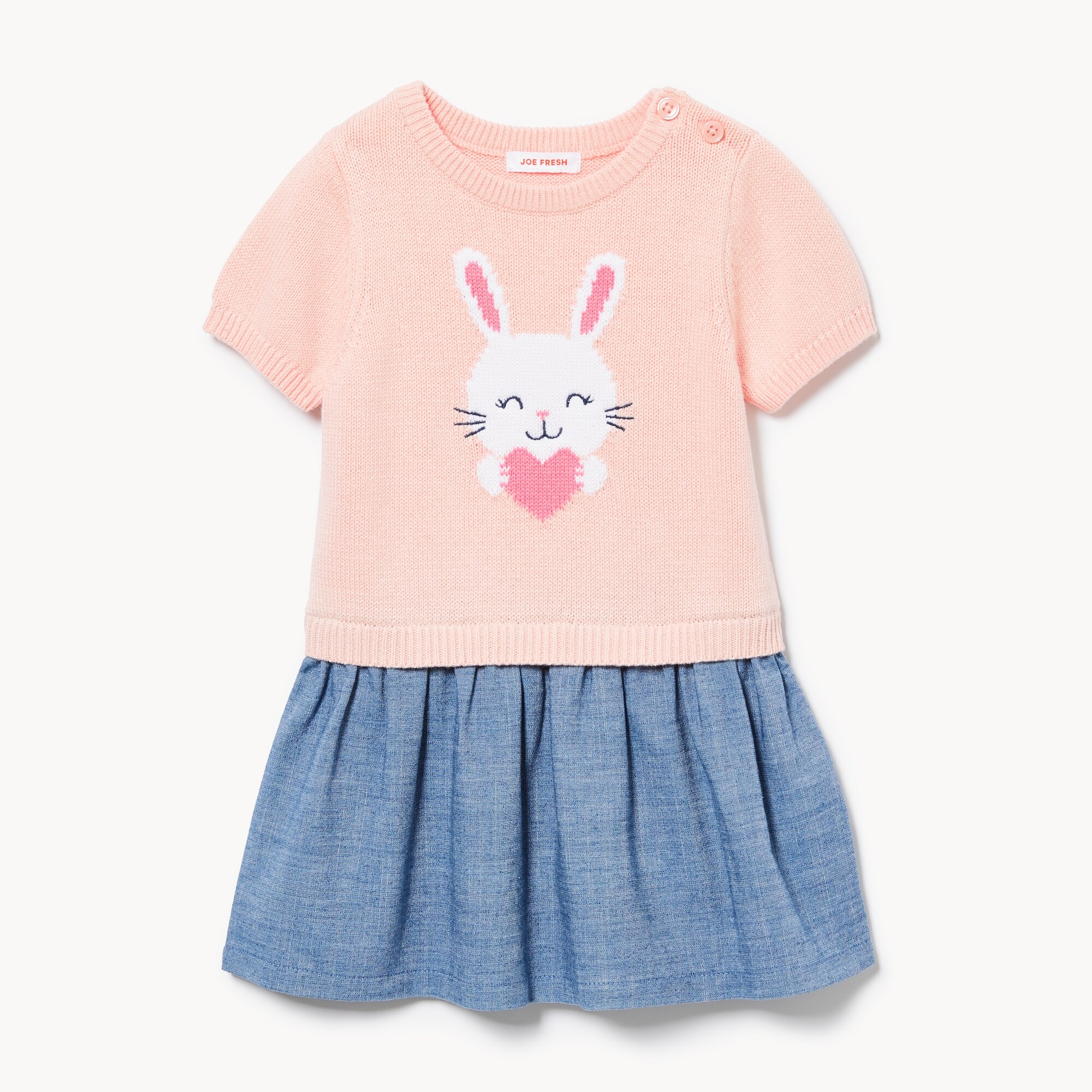 Robe à fronces en tricot pour bébés filles