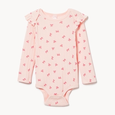 Baby Girls' Printed Bodysuit - Pink