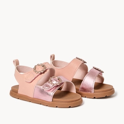 Baby Girls' Double Buckle Sandals - Pink