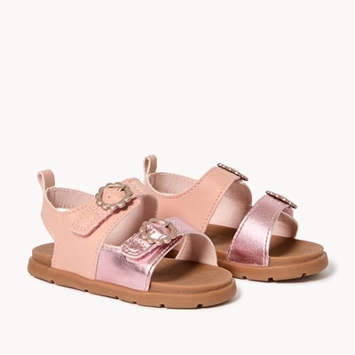 Baby Girls' Double Buckle Sandals - Pink
