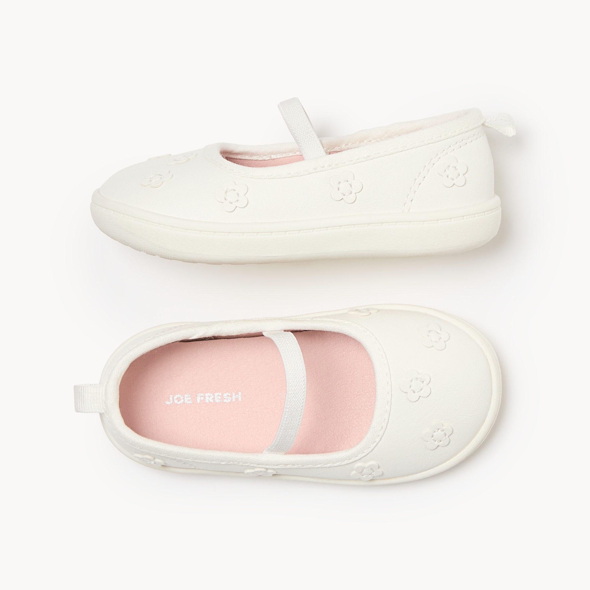 Baby Girls' Floral Ballet Flats in White from Joe Fresh