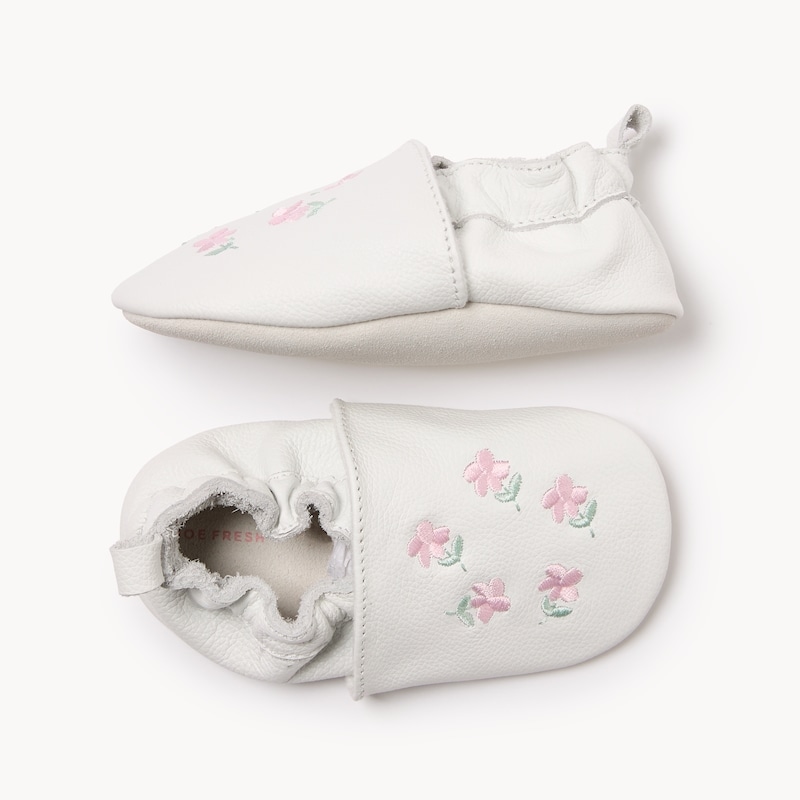Baby Girls' Flower Footlets