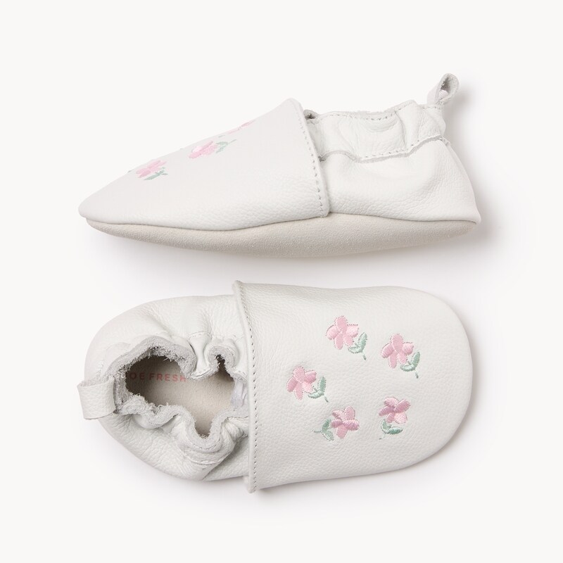 Baby Girls' Flower Footlets