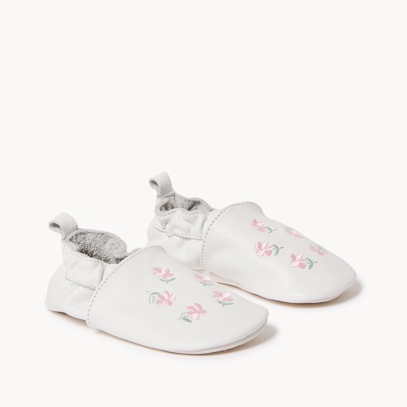 Baby Girls' Flower Footlets