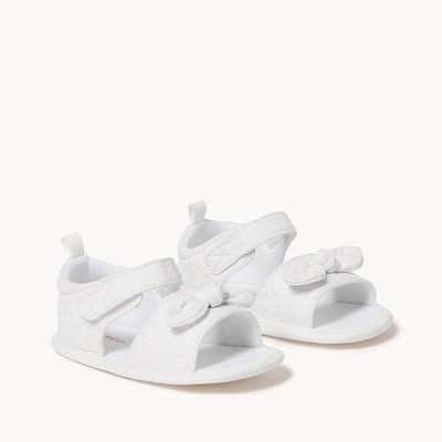 Baby Girls' Bow Sandals - White
