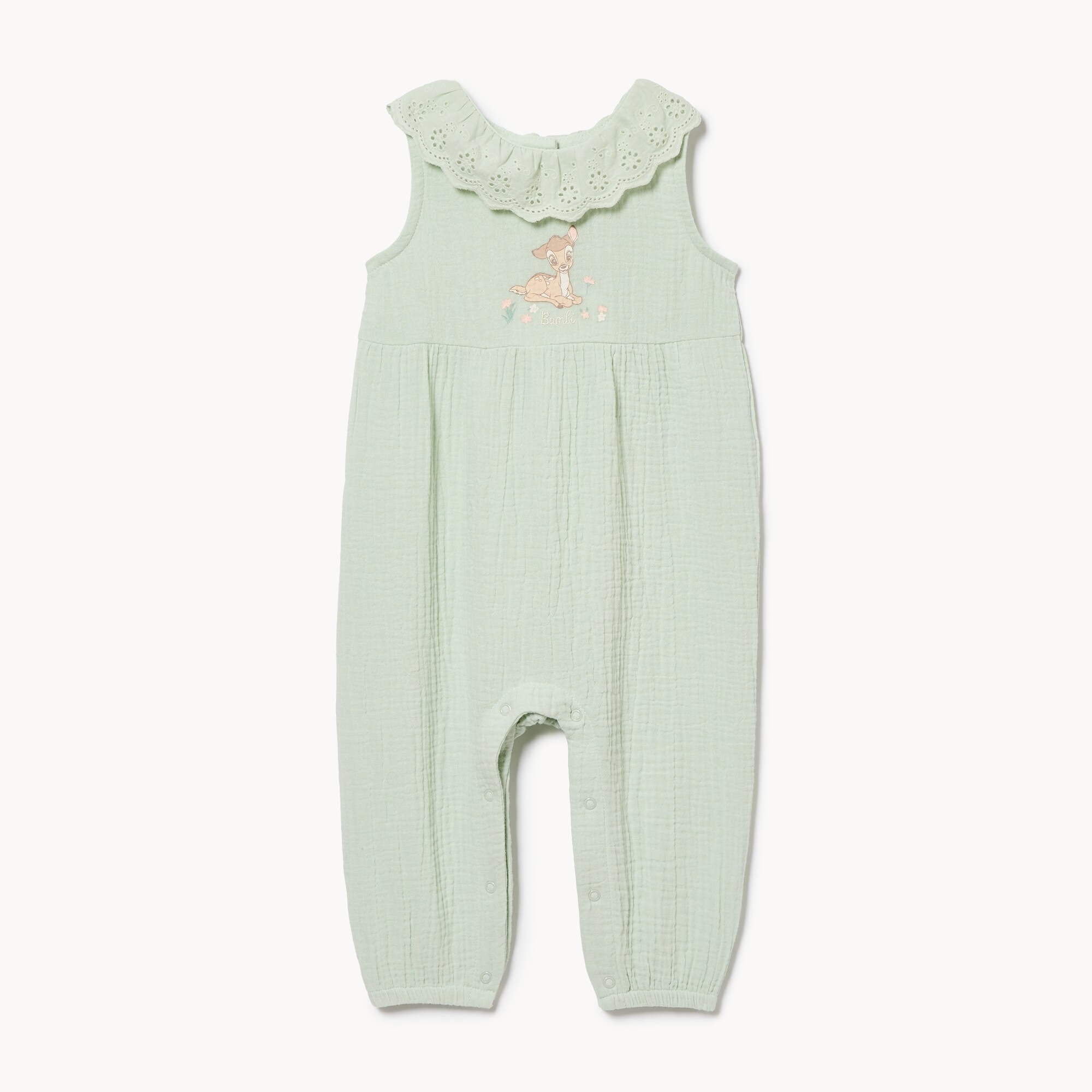 Barboteuse en gaze Bambi de Disney, bébés filles