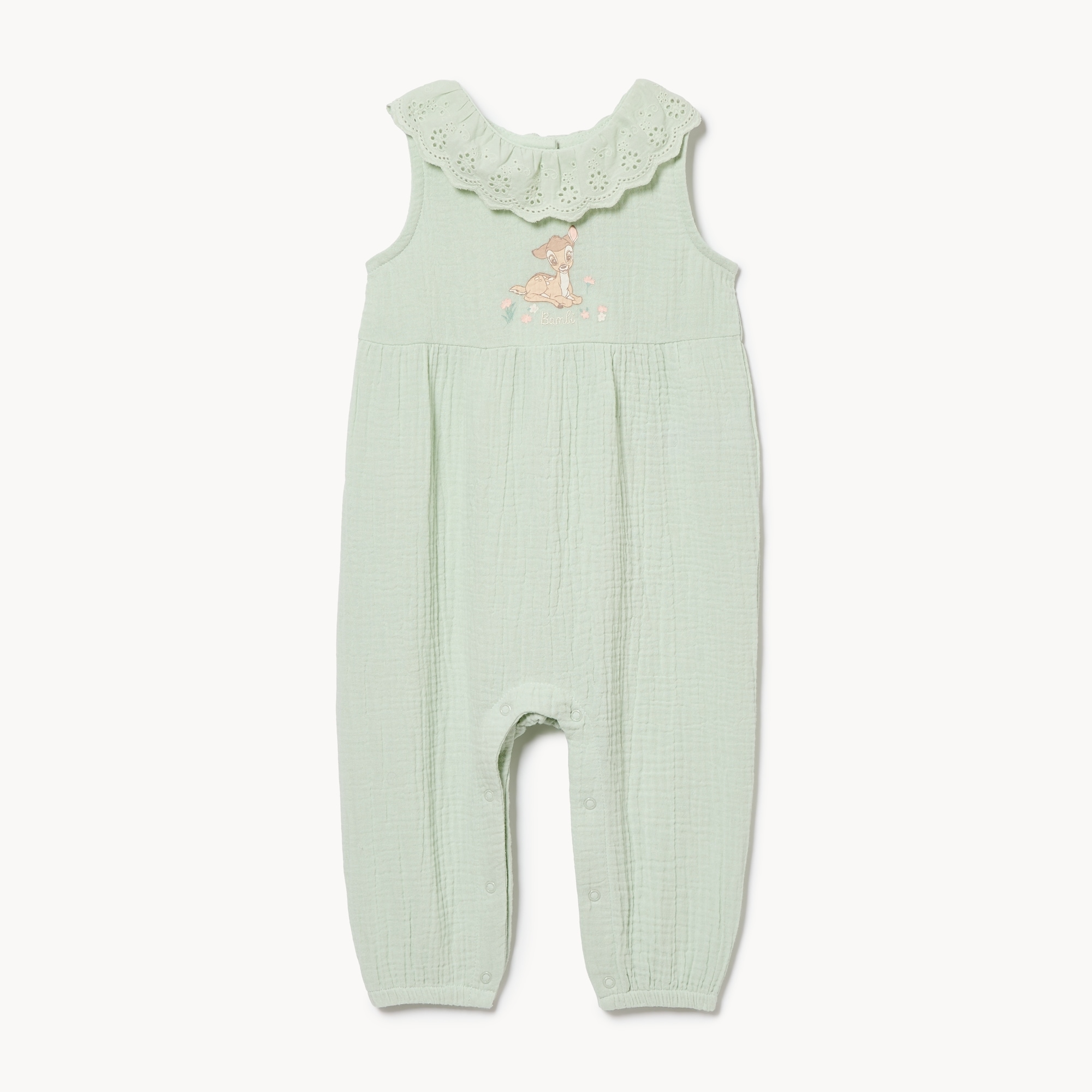 Barboteuse en gaze Bambi de Disney, bébés filles