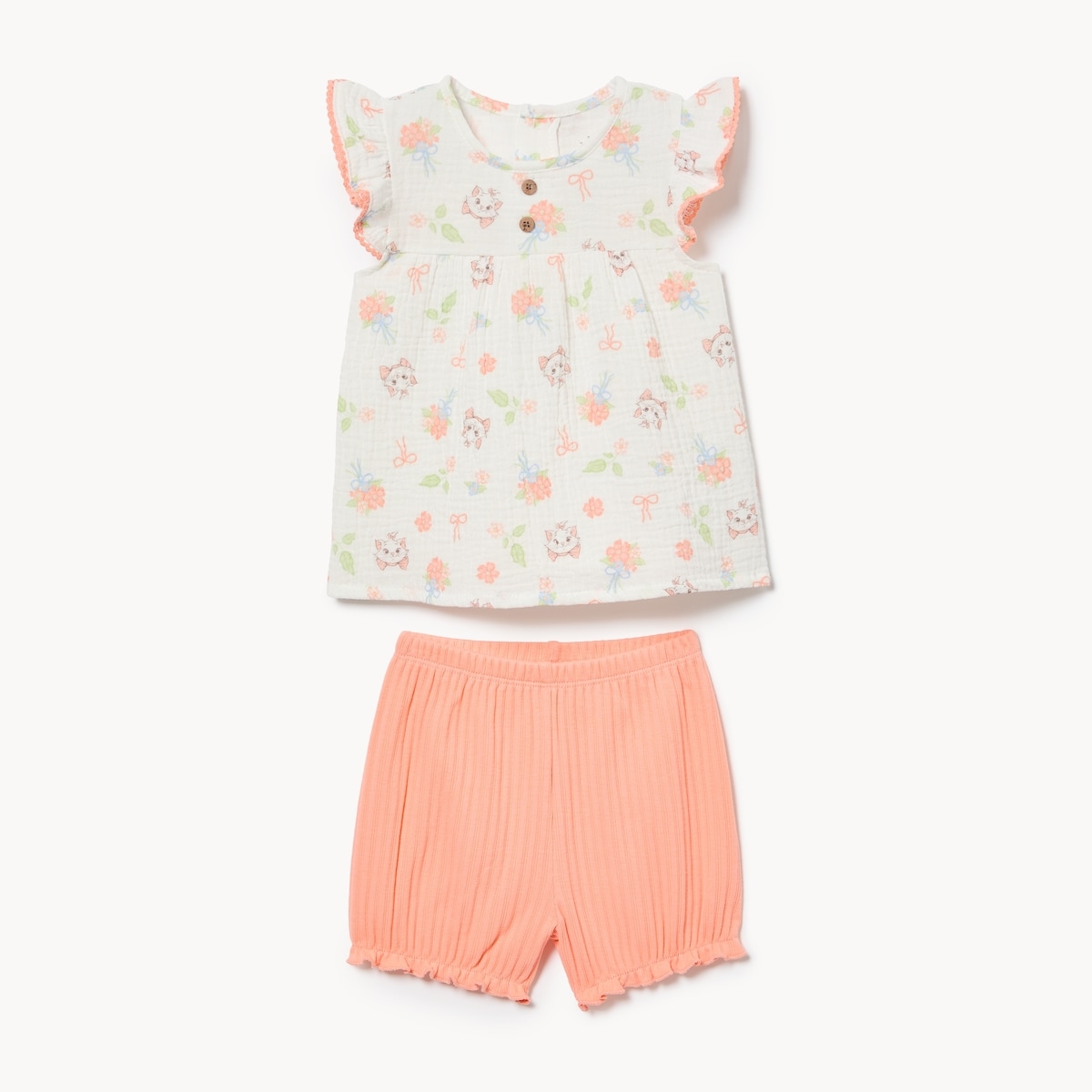 Baby Girls' Disney The Aristocats Marie Set - Coral