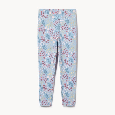 Kid Girls' Printed Legging - Powder Blue