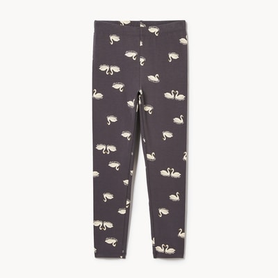 Kid Girls' Printed Legging - Charcoal