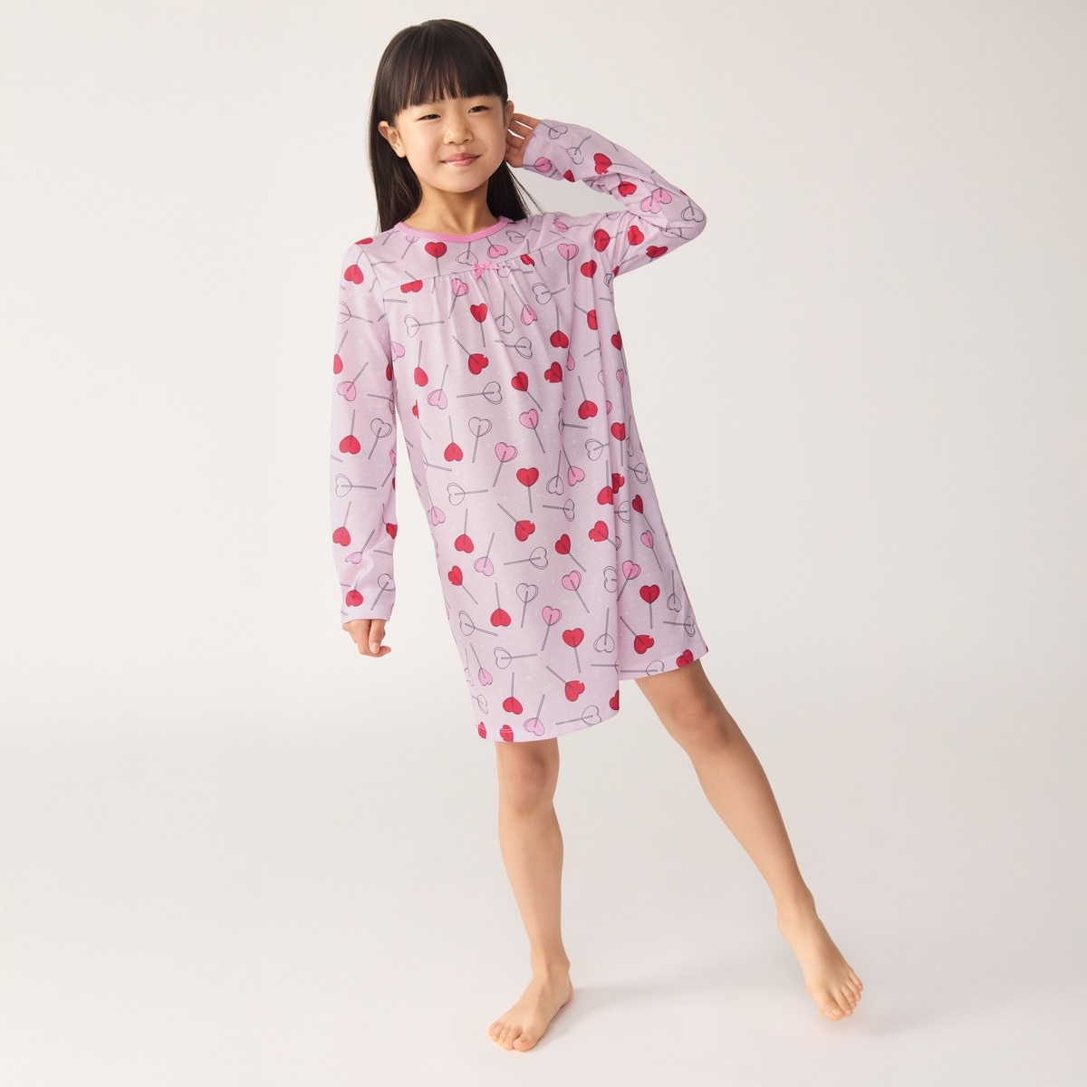 Kid Girls' Printed Nightie - Lilac