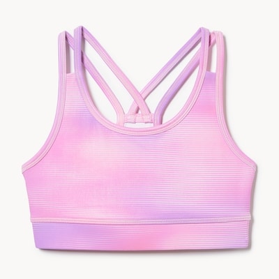 Soutien-gorge sport imprimé pour filles - Rose Pâle
