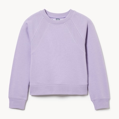 Kid Girls' Raglan Sweatshirt - Dusty Lavender